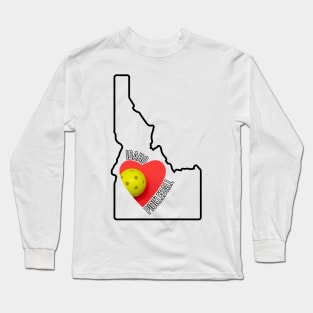 Idaho Loves Pickleball Long Sleeve T-Shirt